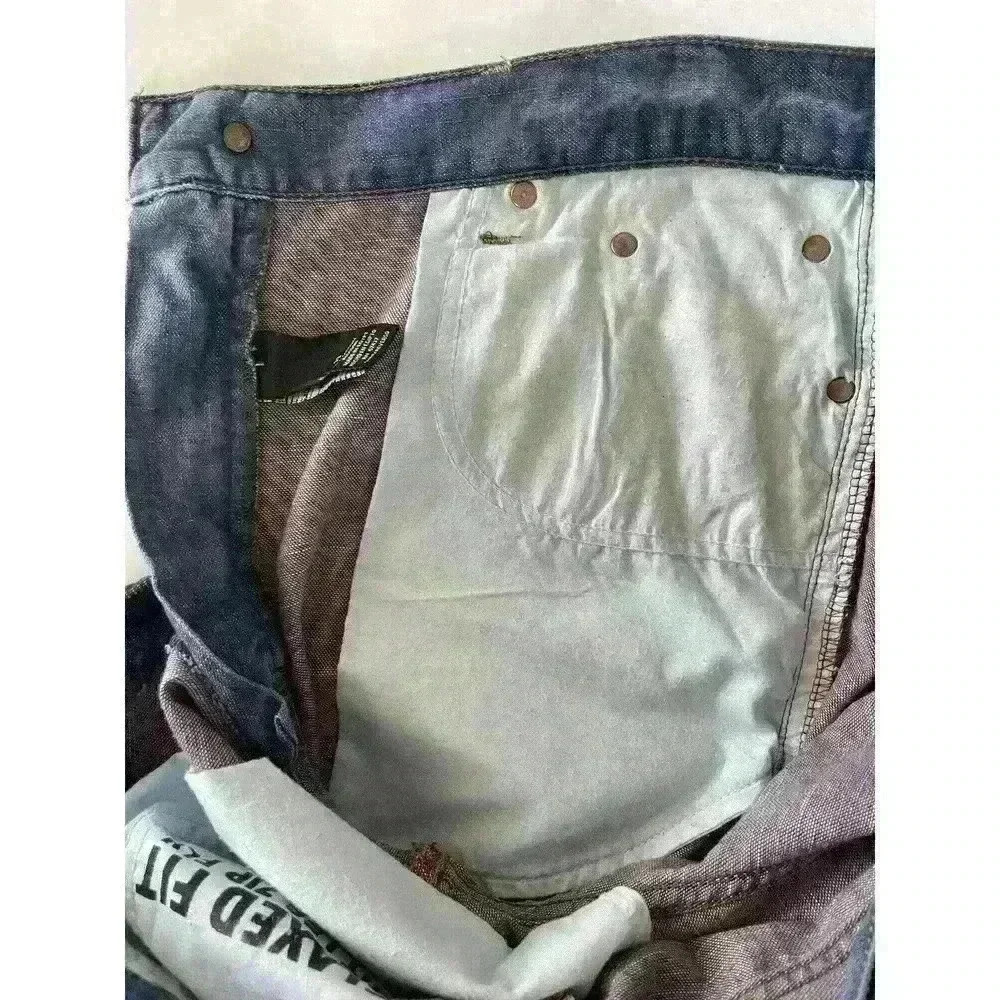 Vintage RL Polo Jeans Co. Men's Relaxed Straight Leg 100% Cotton Size 33 Flaw - Picture 11 of 15